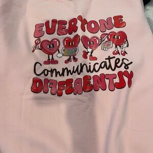 Gildan Light Pink Communication/SLP Graphic Sweatshirt
